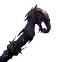 Obsidian Tipped Fire Staff