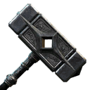 Enchanted Crystal War Hammer